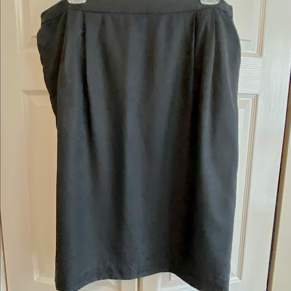 Adrianna Papell Vintage 90’s Black Silk Skirt